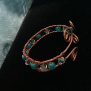 Solid copper with accent beads